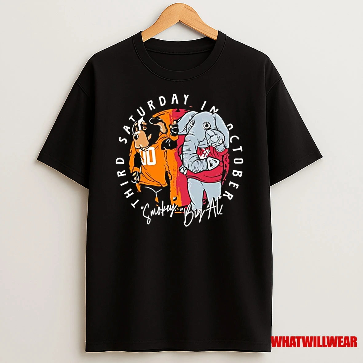 Big Al Alabama Crimson Tide Smokeytennessee Volunteers Mascots Third Saturday In October Shirts