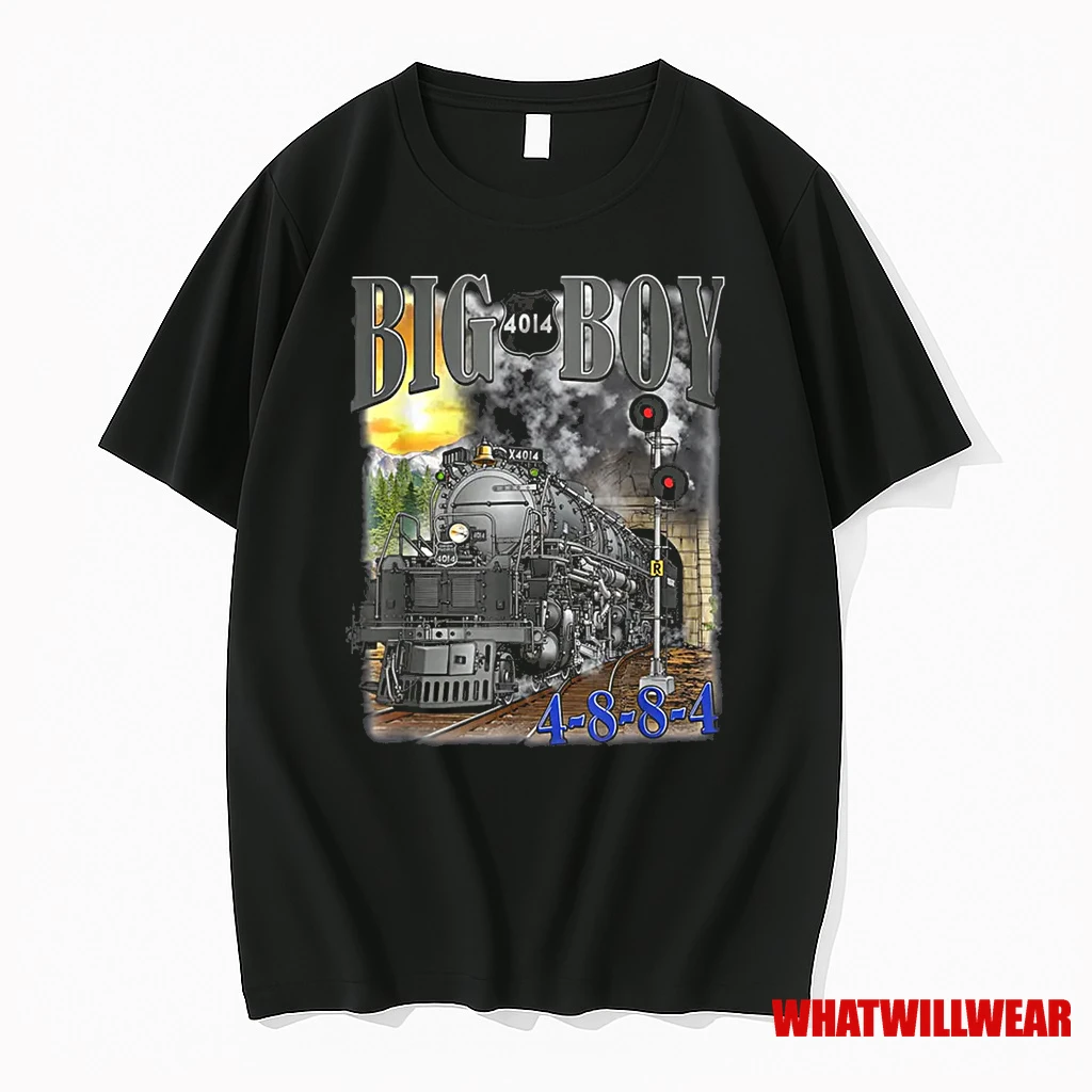 Big Boy 4014 Steam Locomotive Vintage Railroad Train Engine Shirts