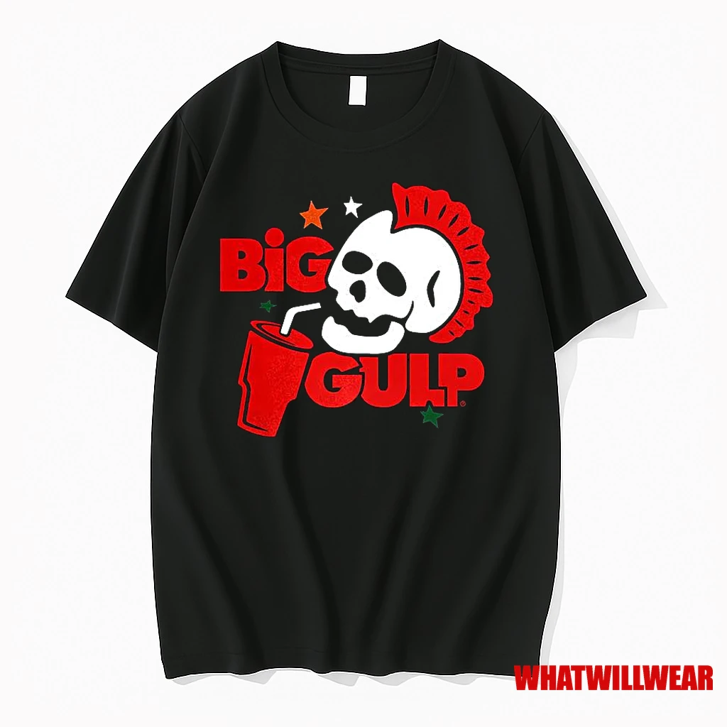 Big Gulp Mohawk Acid Skull Shirts