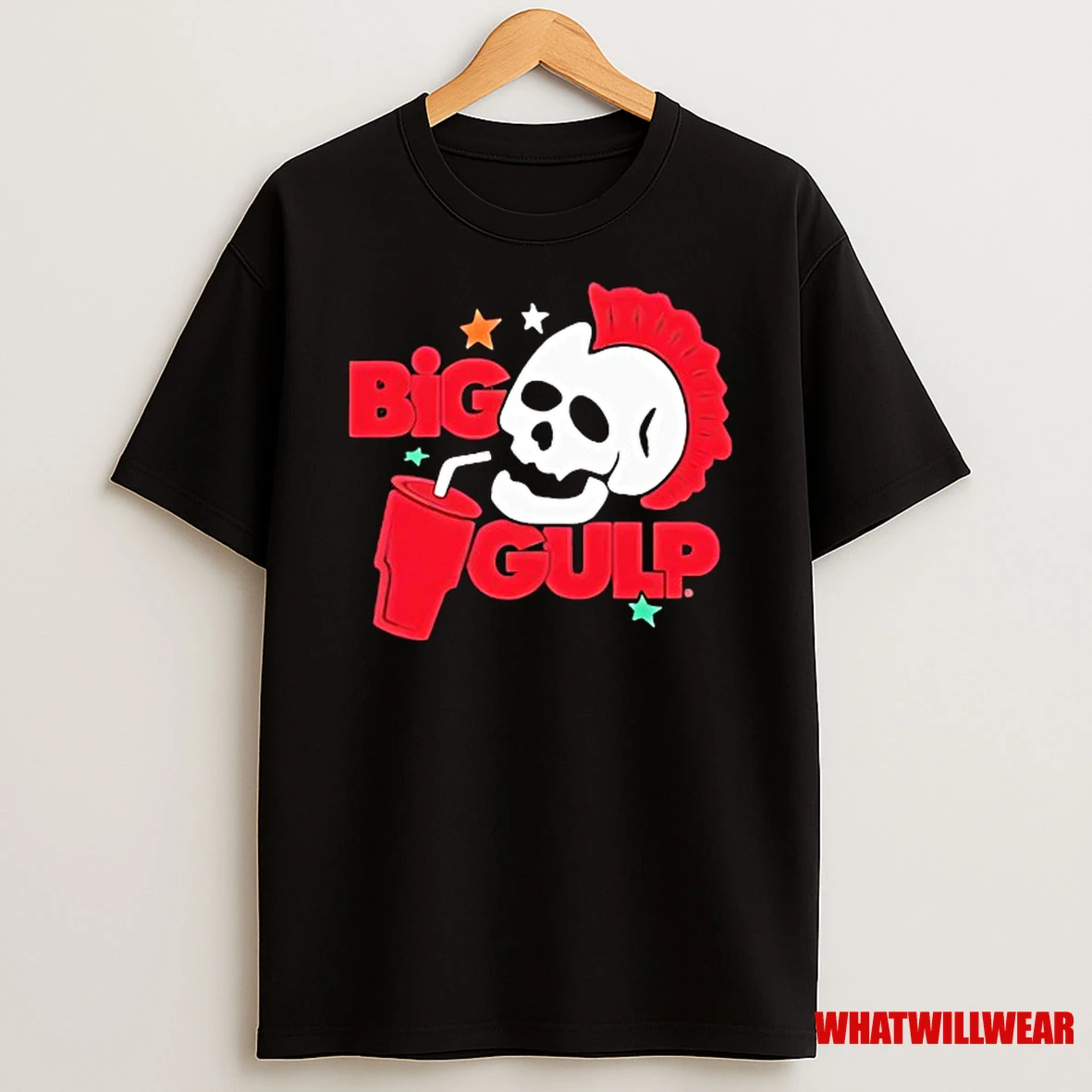 Big Gulp Mohawk Skull Shirts
