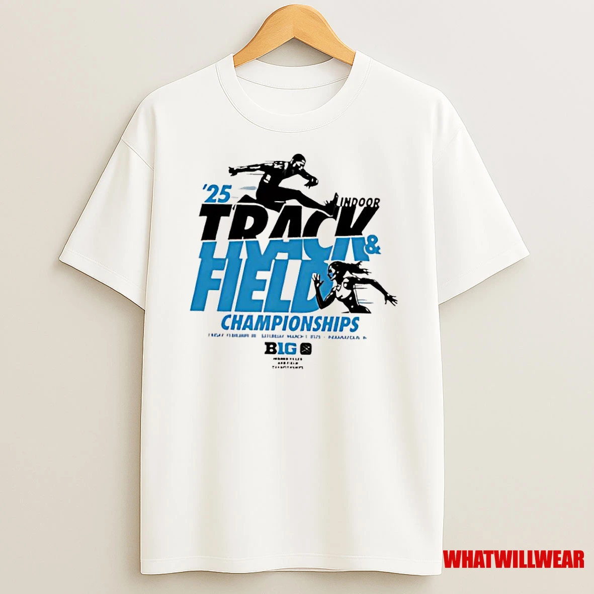 Big Ten 2025 Indoor Track And Field Championships Logo Shirts