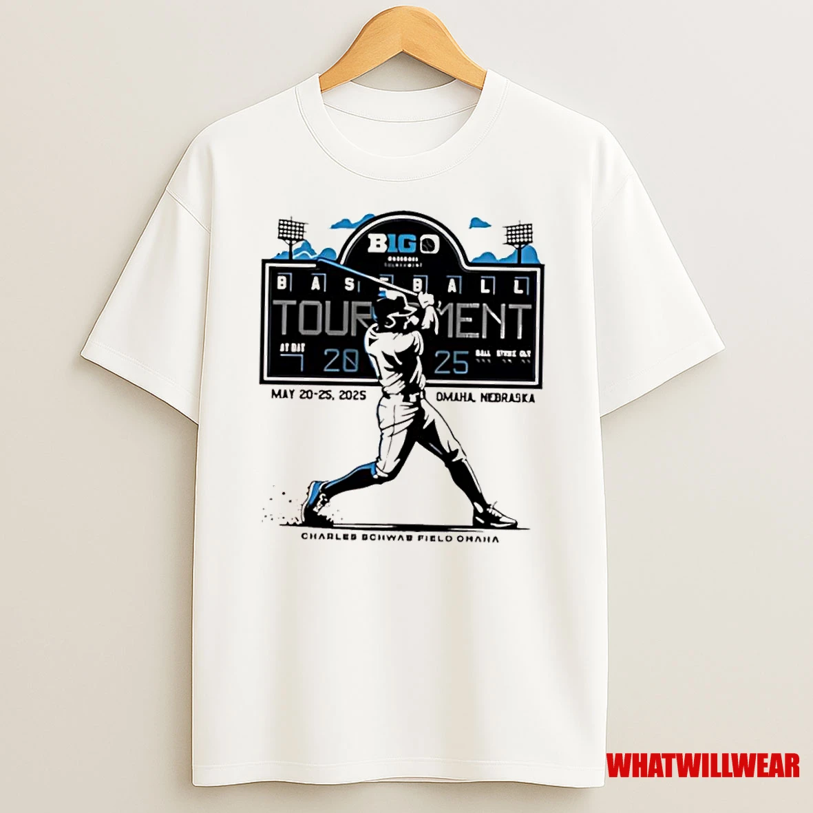 Big Ten Baseball Tournament May 20th 25th 2025 Charles Schwab Field Omaha Nebraska Shirts