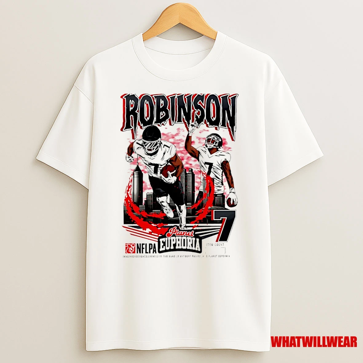 Bijan Robinson Atlanta Falcons Player Comic Shirts