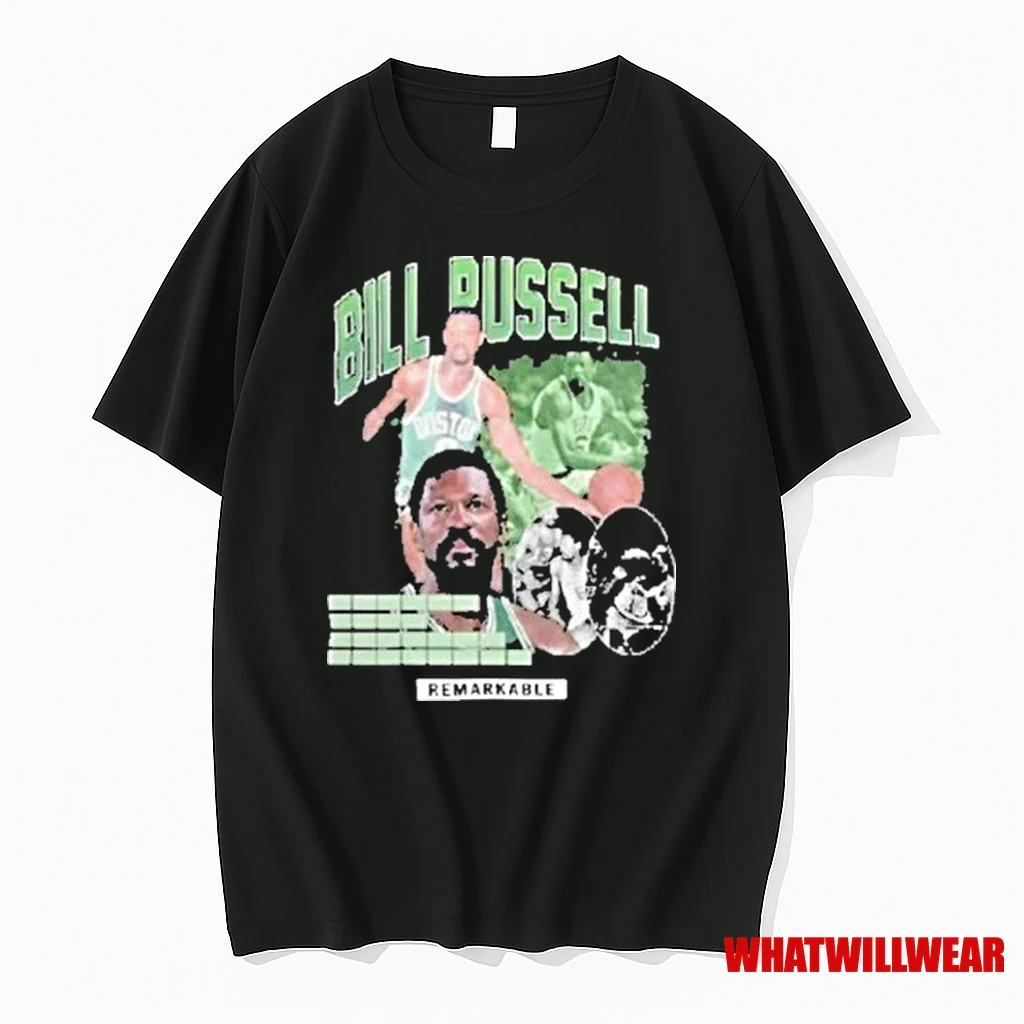 Bill Russell Boston Celtics Player Remarkable Graphic 2025 Shirts