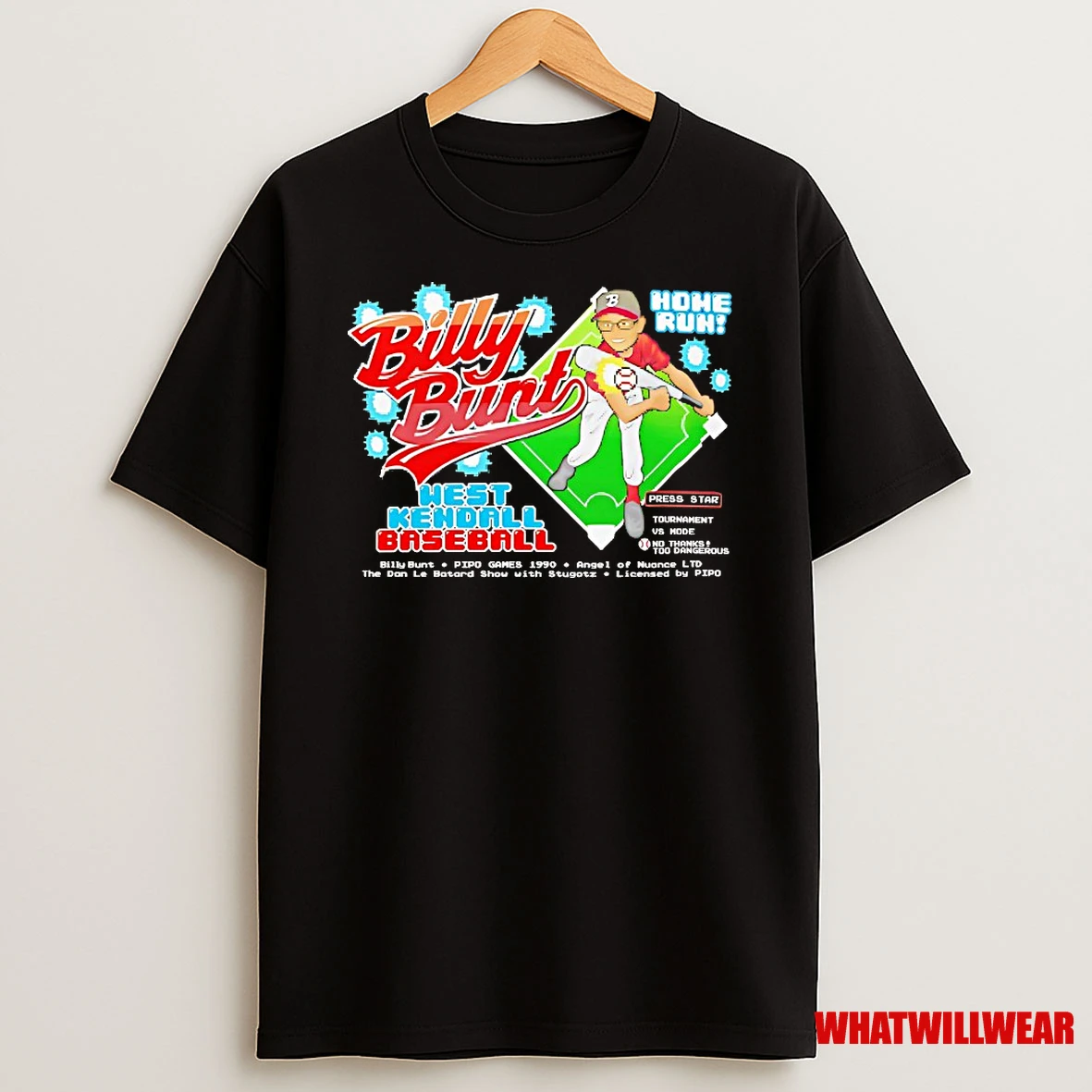 Billy Bunt West Kendall Home Run Video Game Shirts