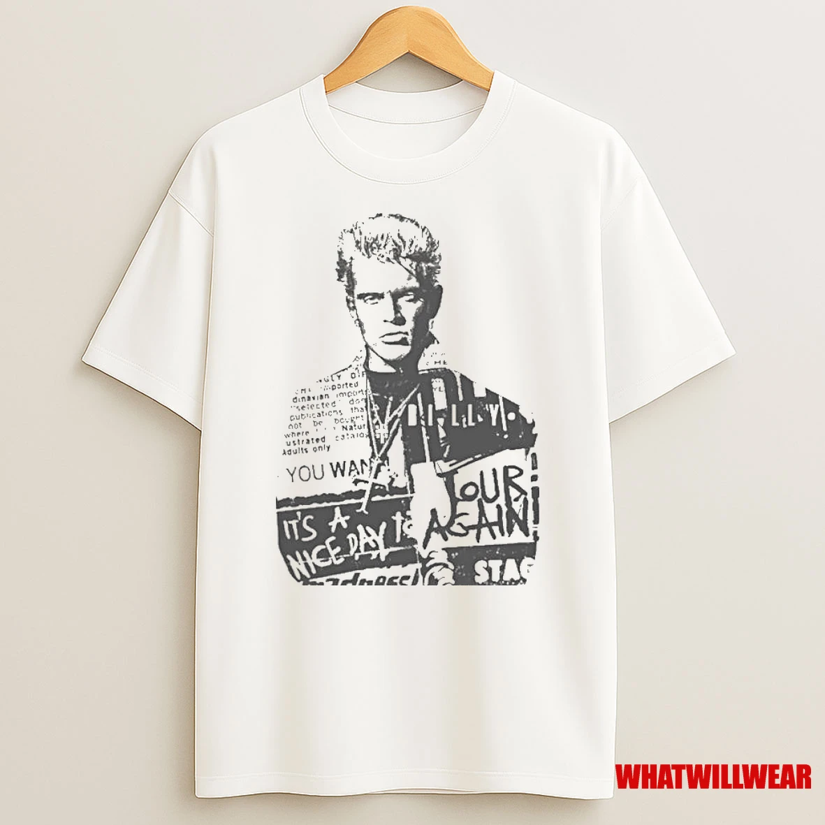 Billy Idol Billy Newspaper Shirts