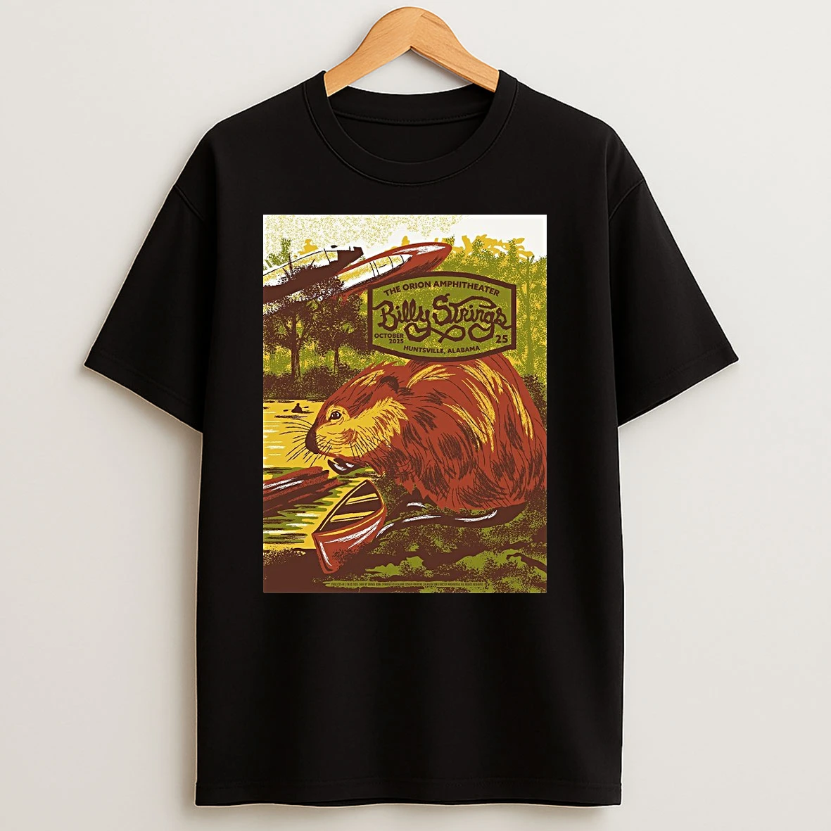 Billy Strings Oct 25 2025 Huntsville Al Art Travis Bone T Shirts