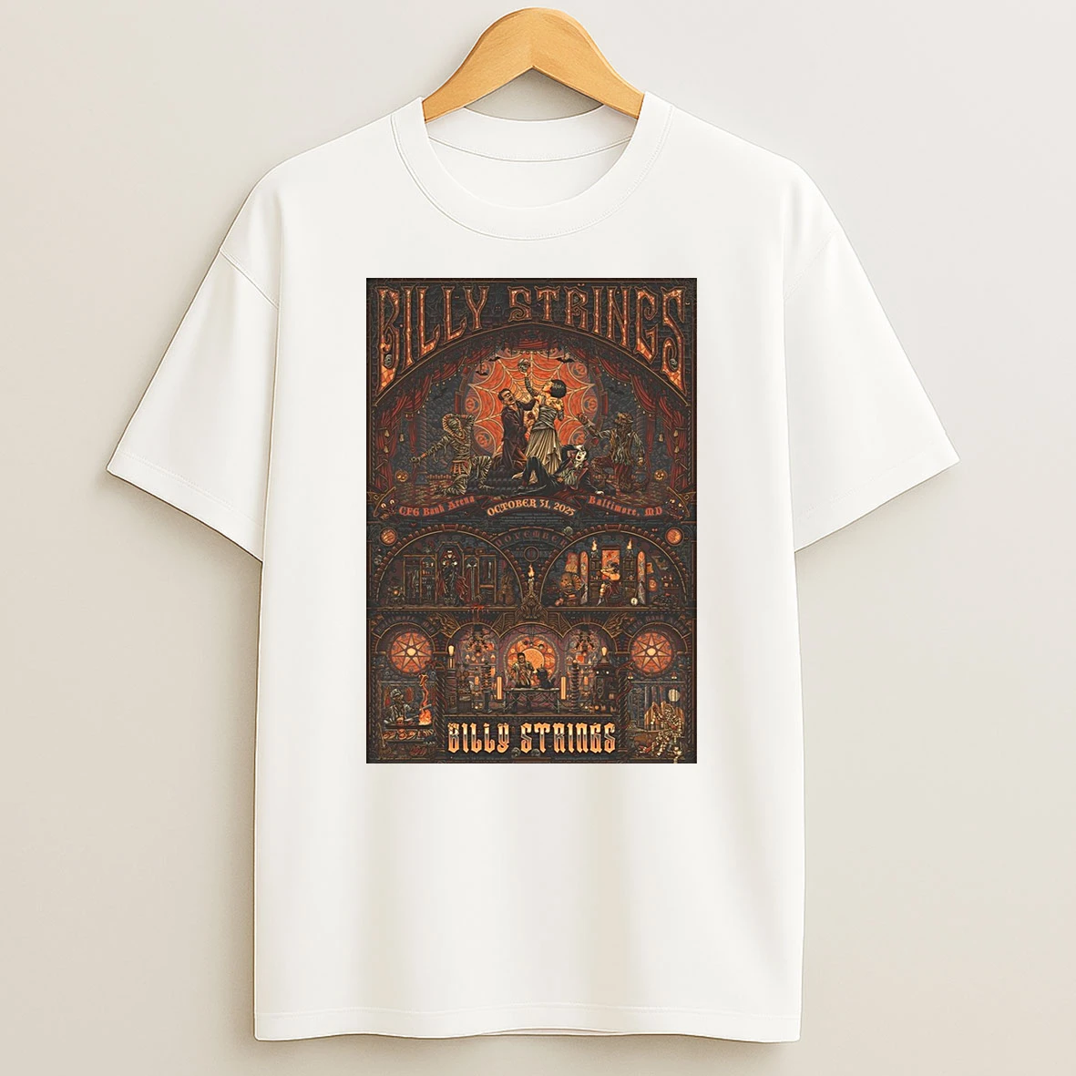 Billy Strings October 31 2025 Cfg Bank Arena Baltimore Md Shirts