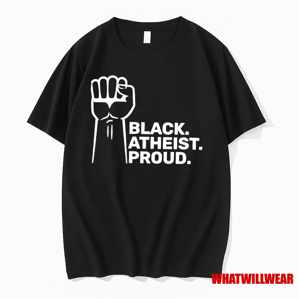 Black Atheist Proud Fist Shirts