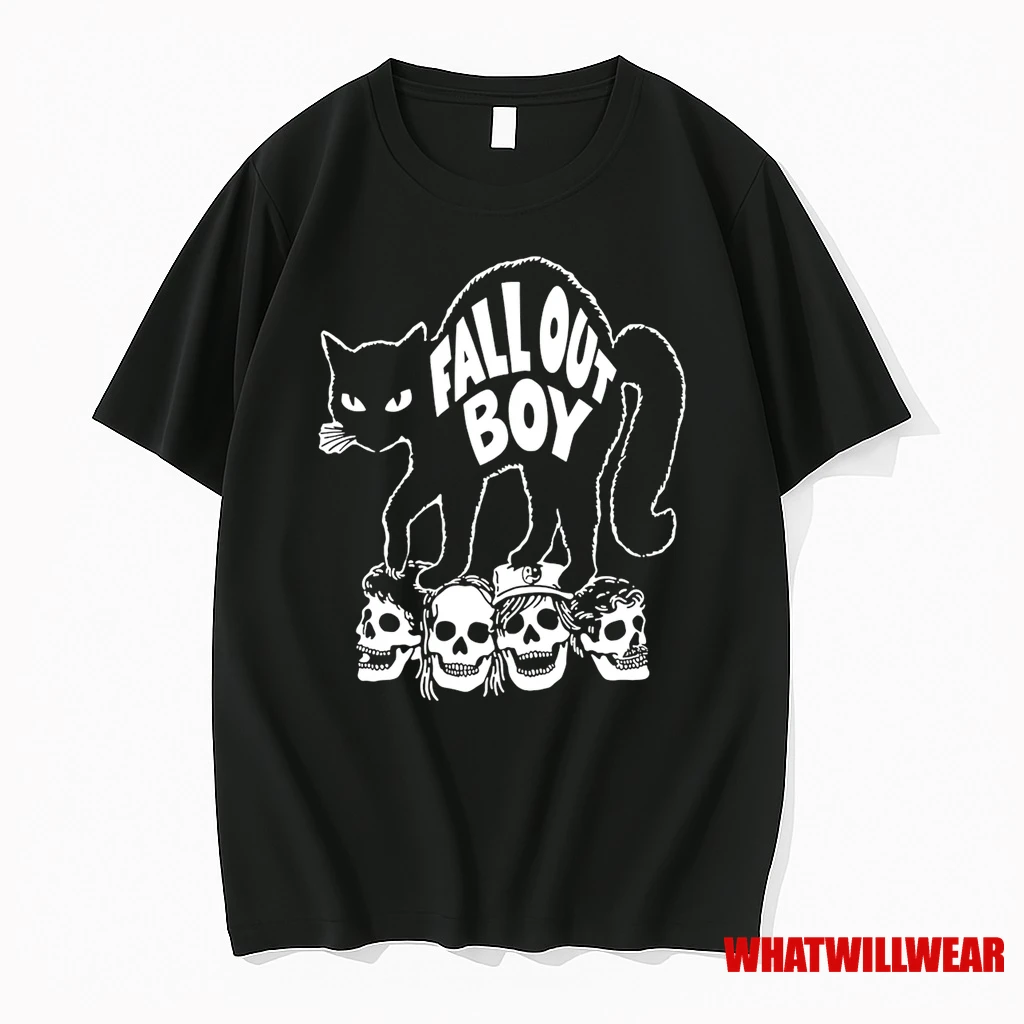 Black Cat Fall Out Boy Shirts