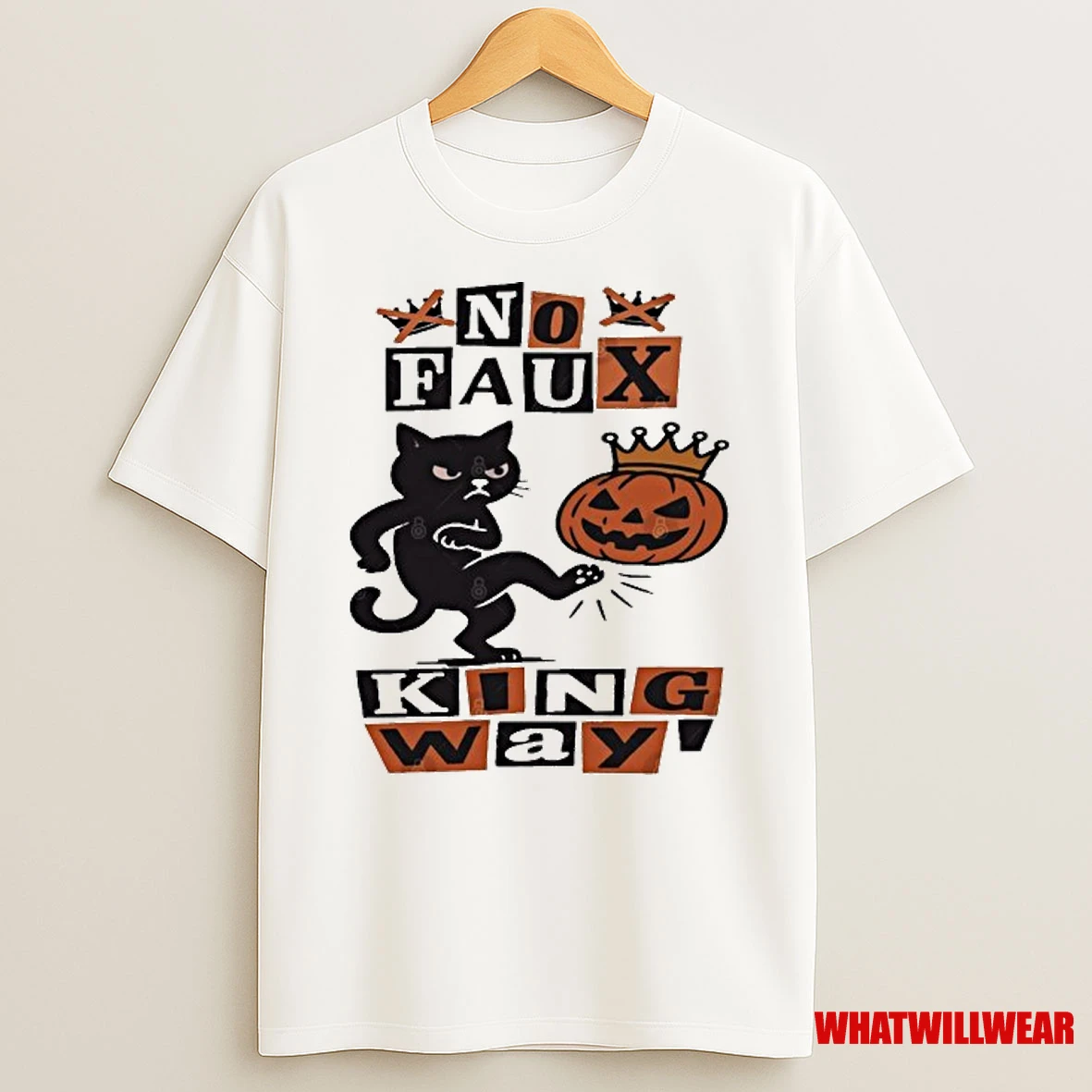 Black Cat Halloween No Kings Protest Shirts