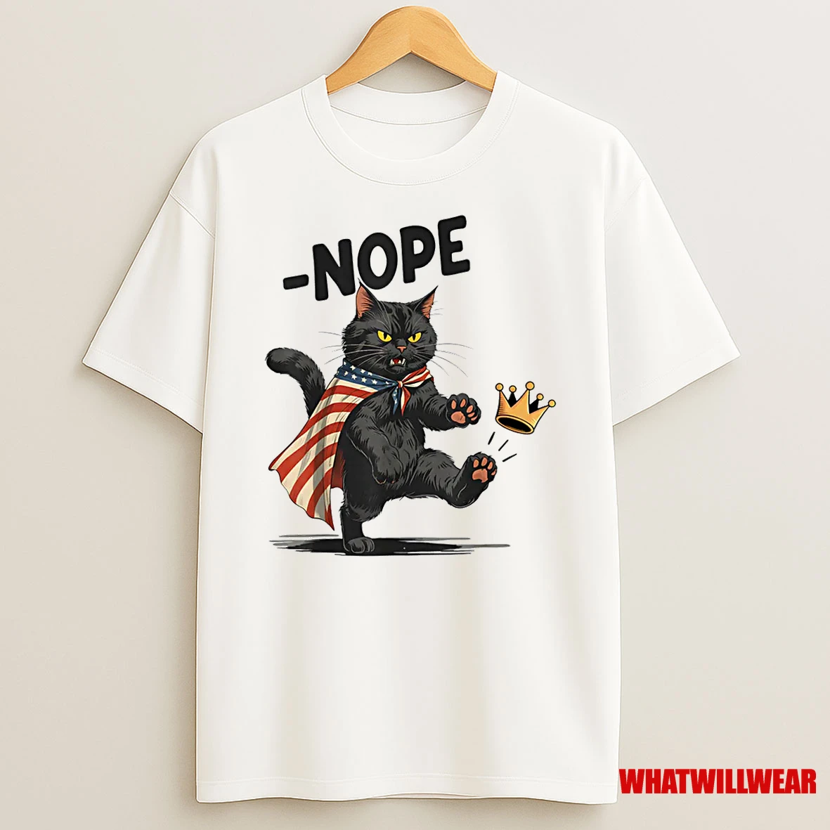 Black Cat No Kings October 18 No Kings Day Shirts