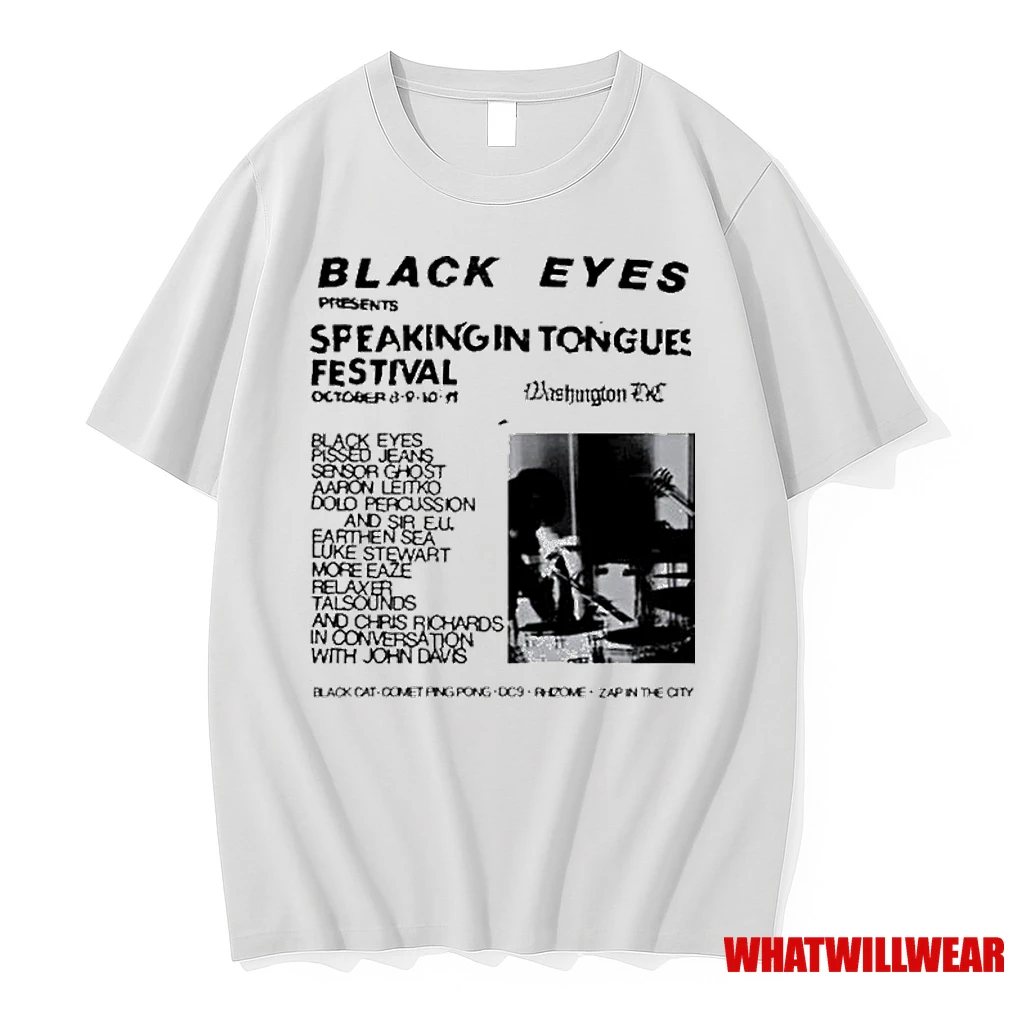 Black Eyes Dischord Speaking In Tongues Festival 2025 Shirts