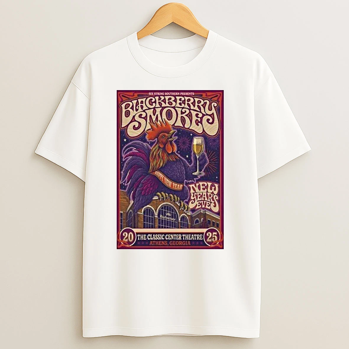 Blackberry Smoke Nye Shows 2025 Classic Center Theatre In Athens Ga Shirts