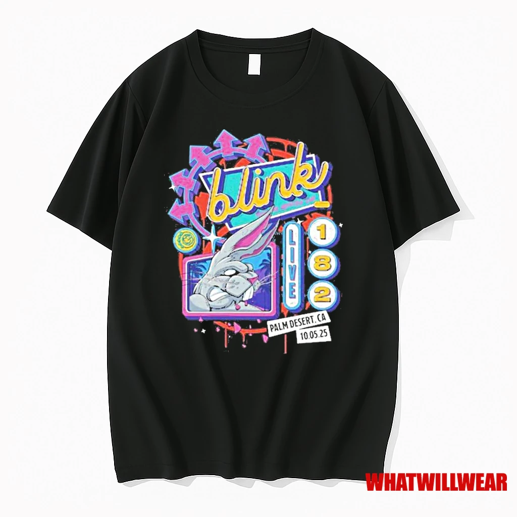 Blink 182 Live Palm Desertca 10 05 25 Tour Shirts