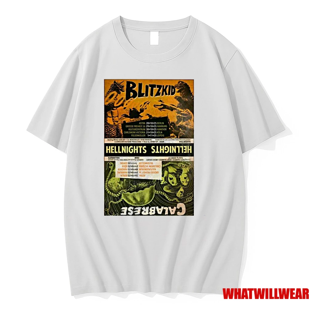 Blitzkid And Calabrese Hellnights Tour 2025 Shirts