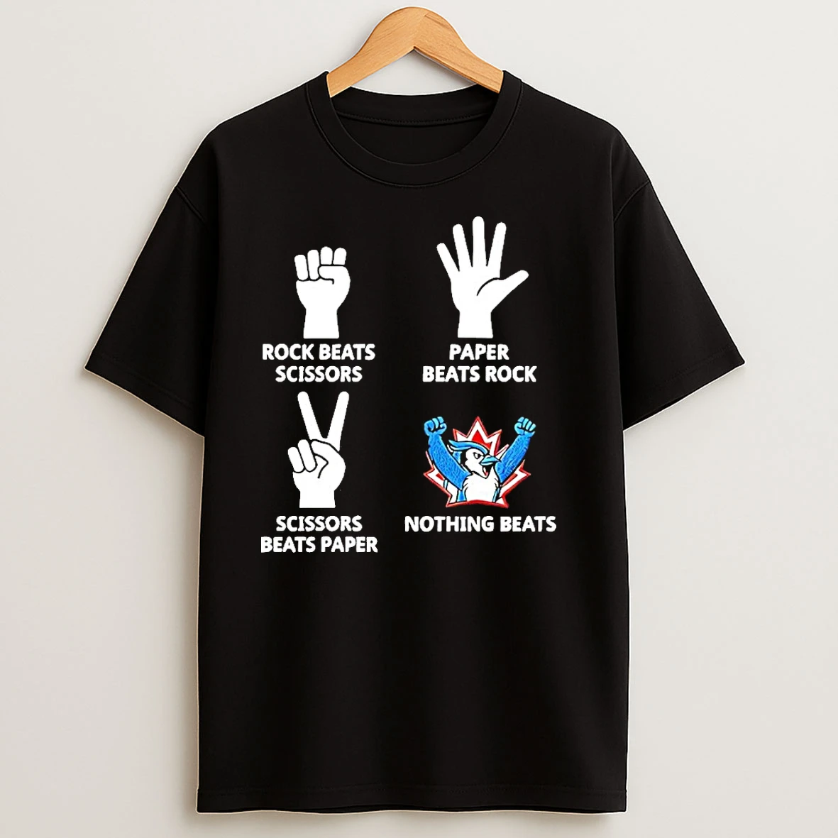 Blue Jays Nothing Beats Rock Paper Scissors Seagullwear T Shirts