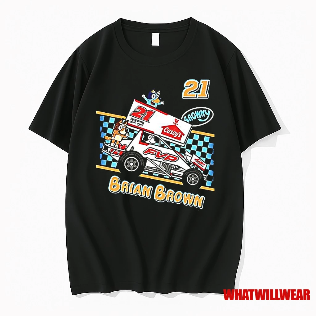 Bluey Brian Brown Caseys Fvp Racing 21 Shirts