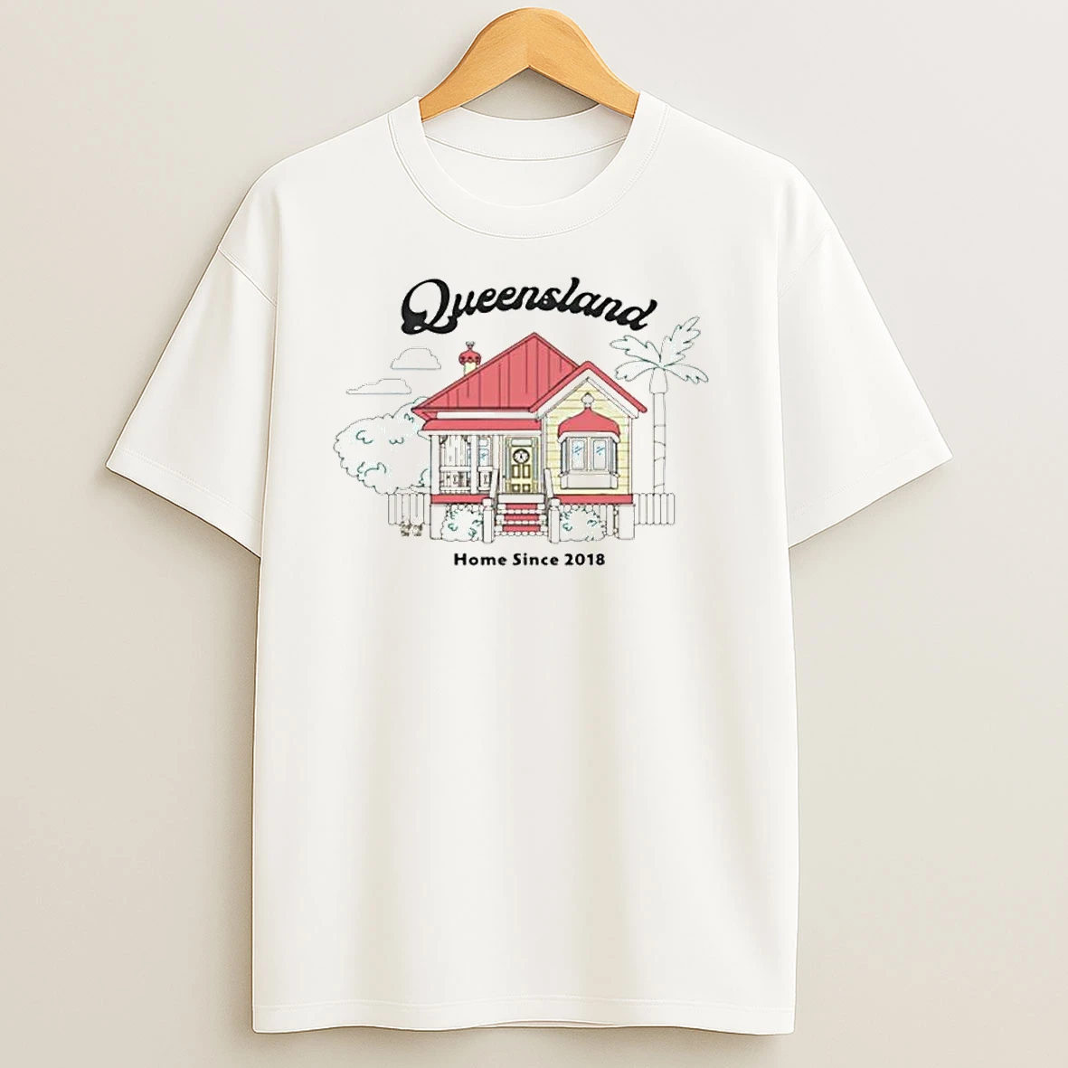 Bluey Queensland Home Since 2018 Ornaments T Shirts