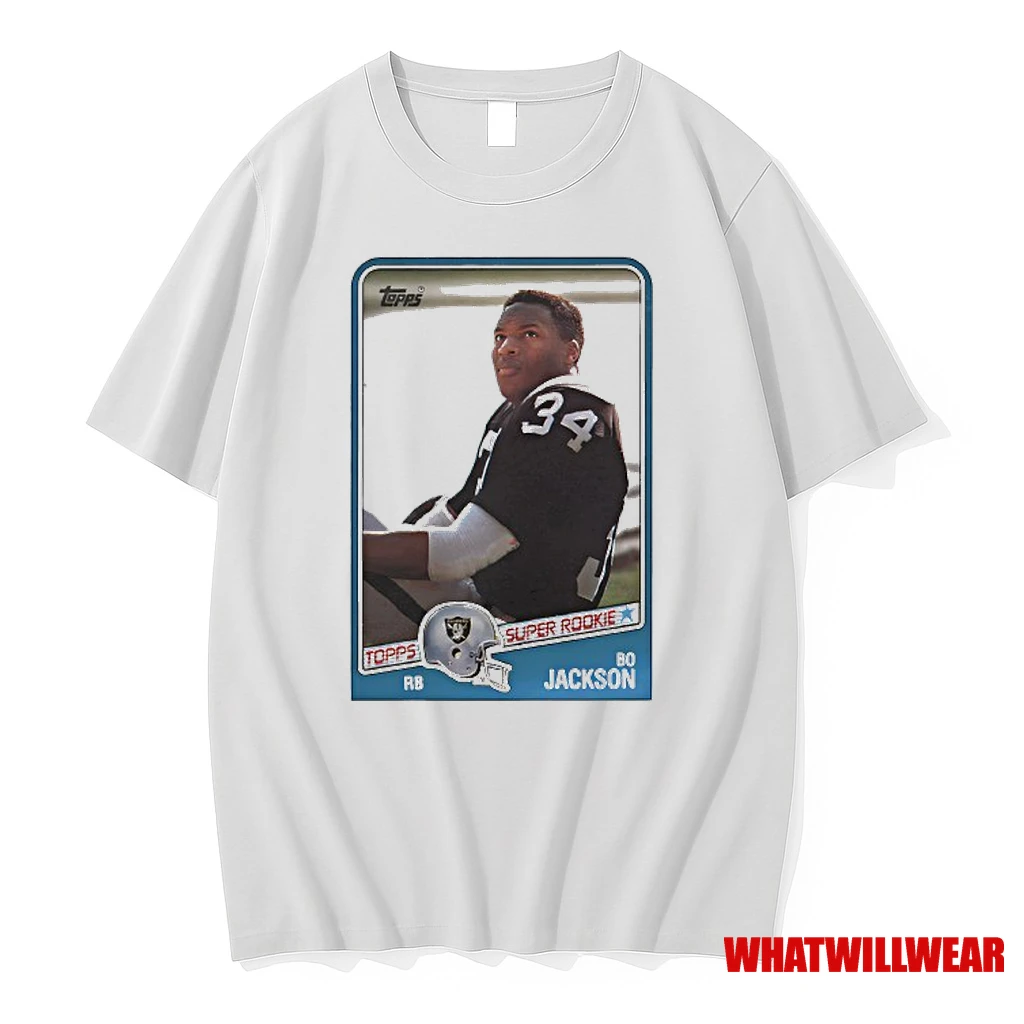 Bo Jackson Las Vegas Raiders Player Topps Super Rookie Shirts
