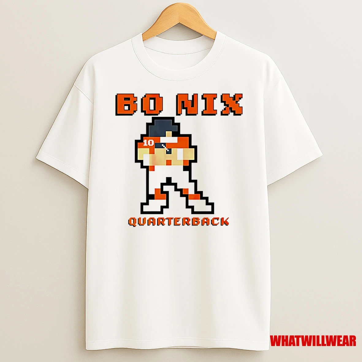 Bo Nix Denver Broncos Quarterback Retro Baller Shirts