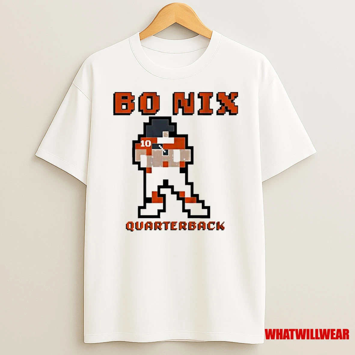 Bo Nix Quarterback Retro Baller Shirts