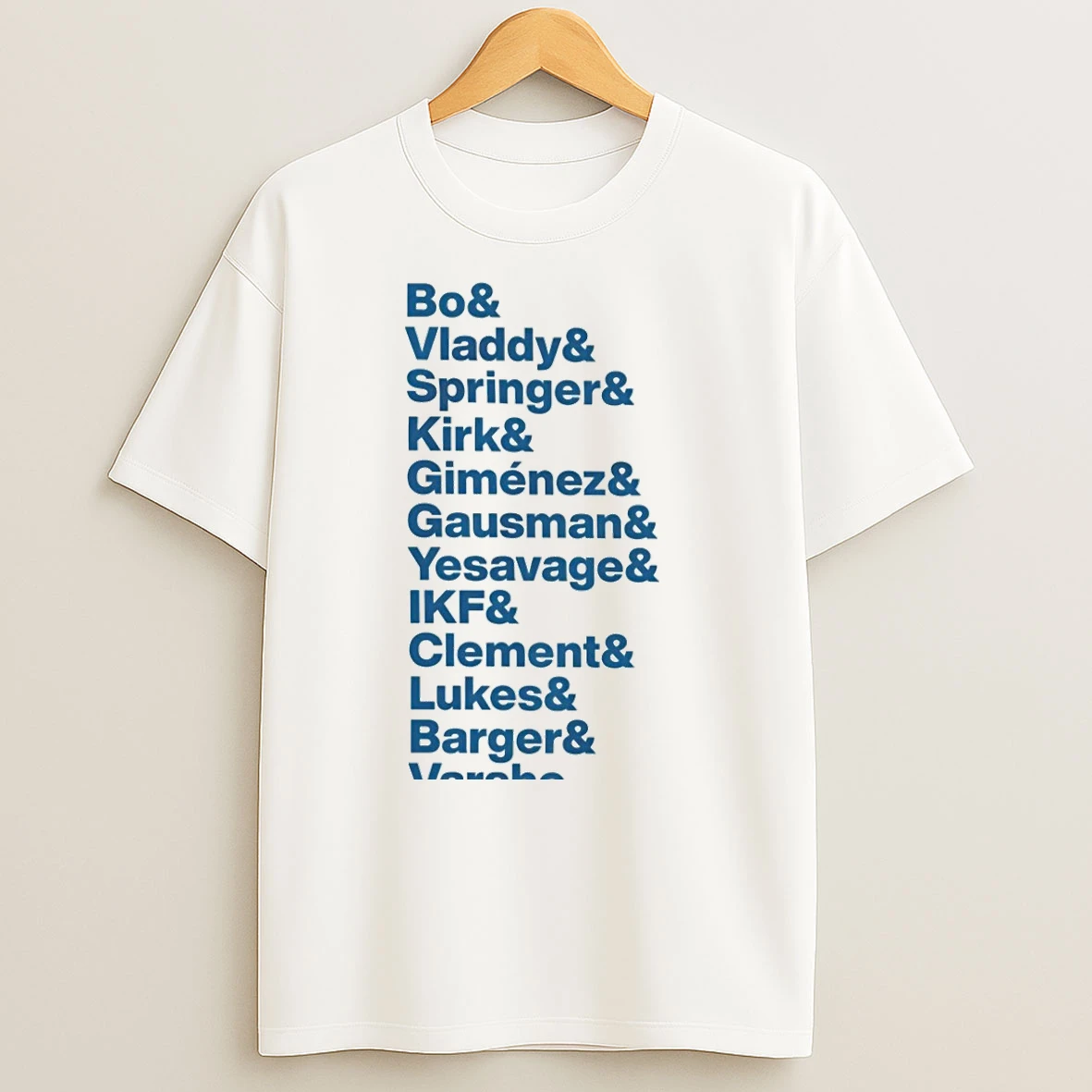 Bo Vladdy Springer Kirk Blue Jays 2025 T Shirts