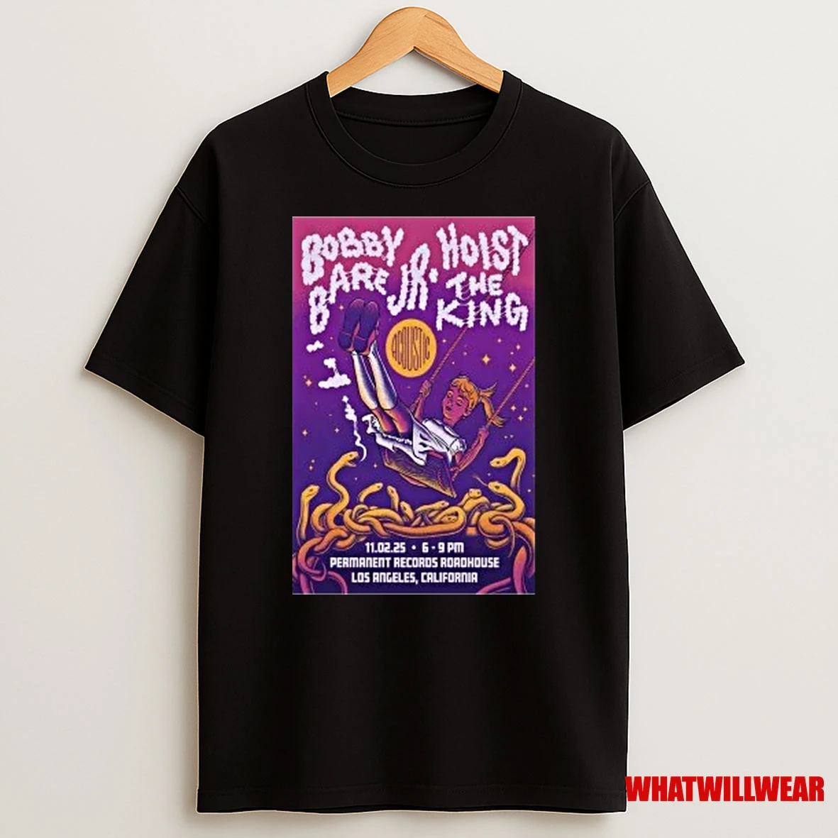 Bobby Bare Jr November 2 2025 Permanent Records Roadhouse Los Angeles Ca Show Shirts