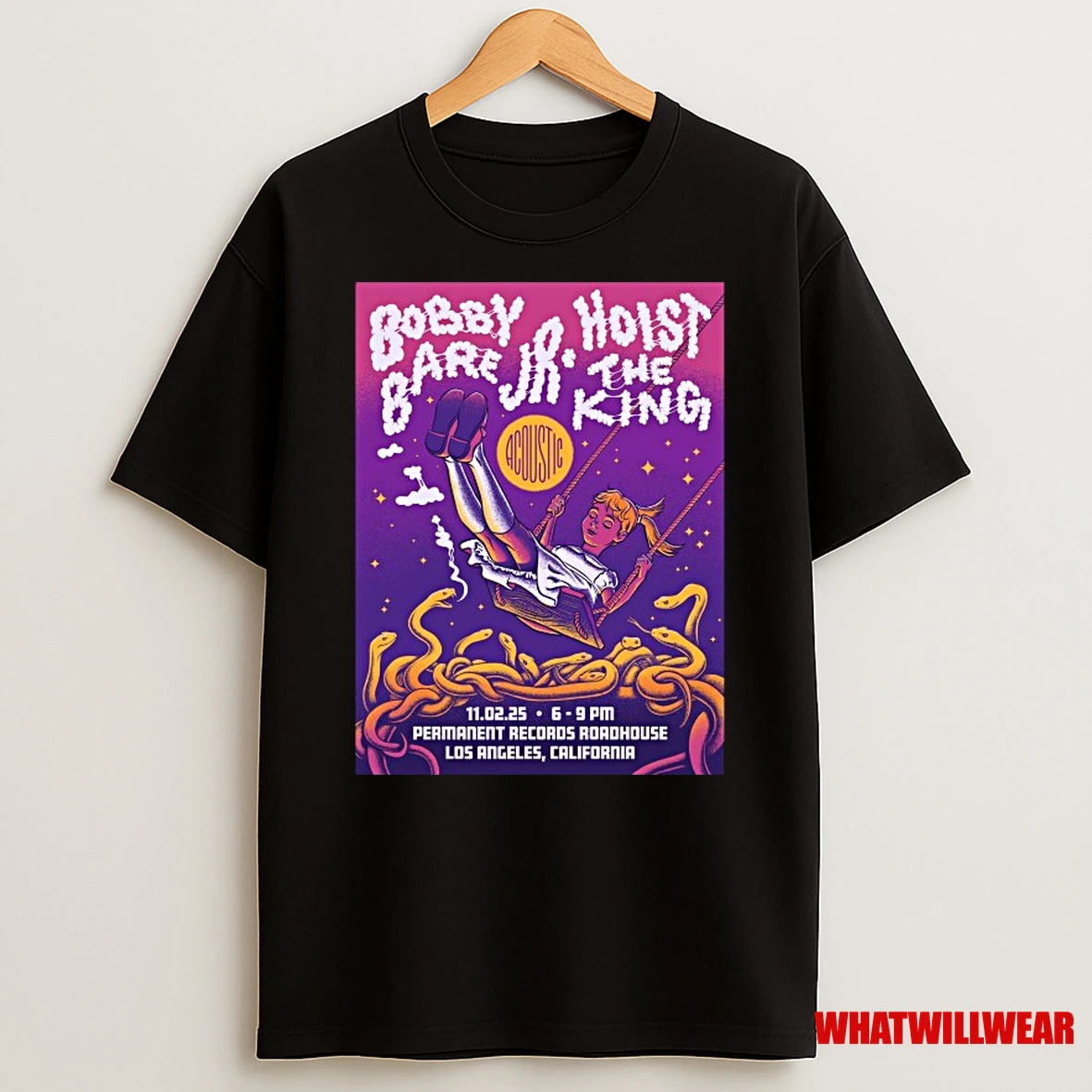 Bobby Bare Jr Permanent Records Roadhouse Tour 2025 Shirts