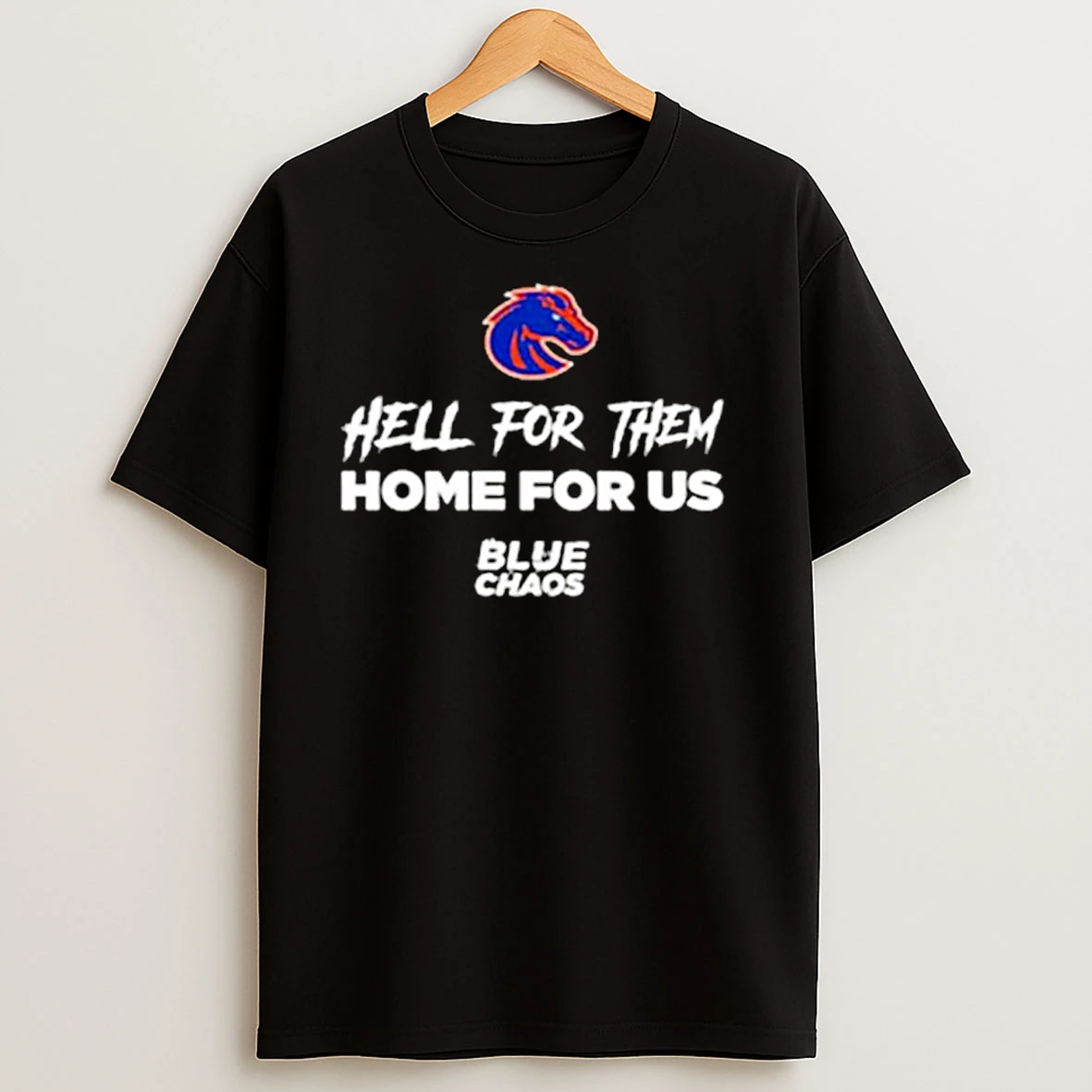 Boise State Broncos Hell For Them Home For Us Ornaments T Shirts