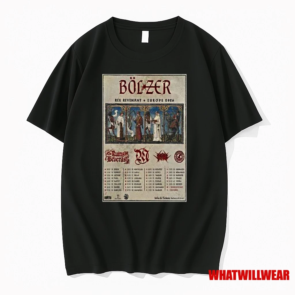 Bolzer Band Rex Revenant Europe Tour 2026 Shirts