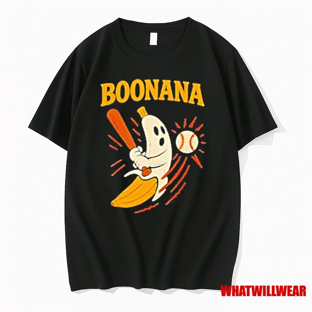 Boonana Baseball Halloween Ghost Spooky Banana Costume Shirts