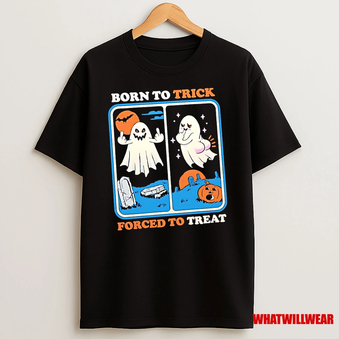 Born To Trick Forced To Treat Halloween Ghosts Shirts