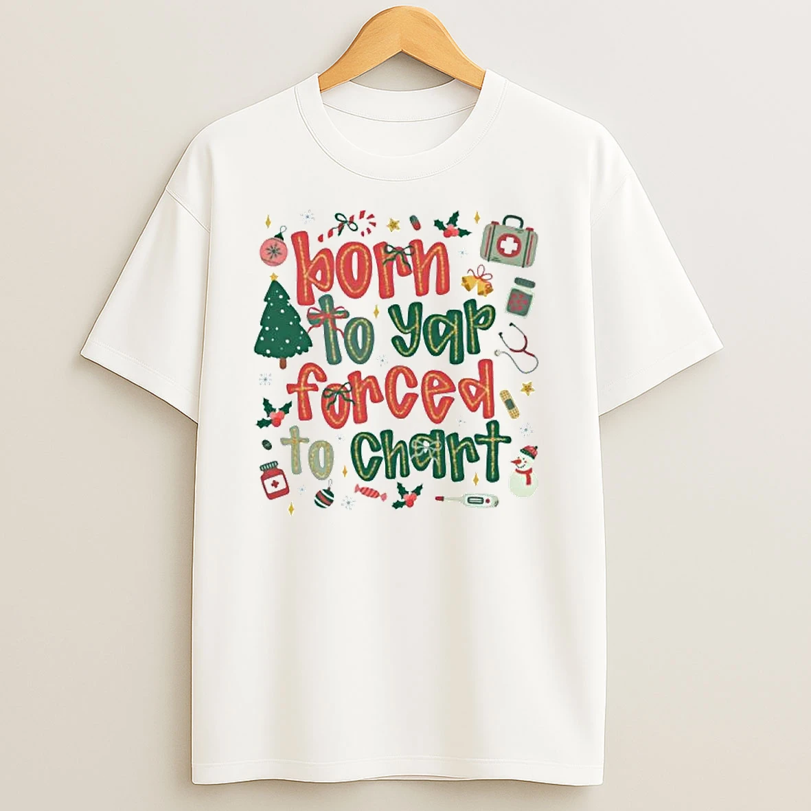 Born To Yap Forced To Chart Ornaments T Shirts