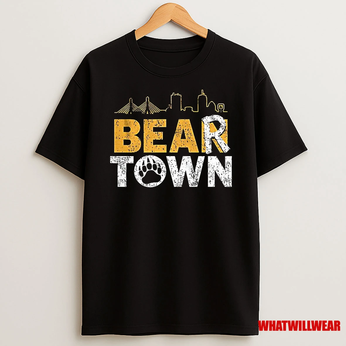 Boston Bear Hockey Town Skyline Shirts