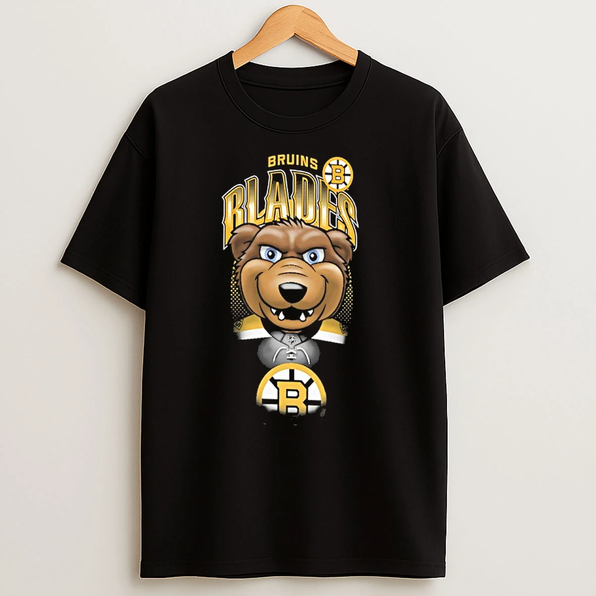 Boston Bruins Blades Mascot Highlight T Shirts