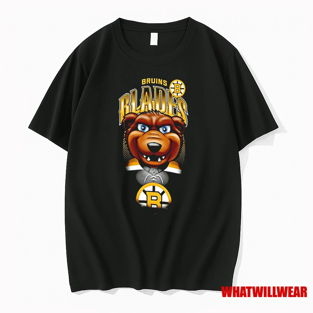 Boston Bruins Hockey Blades Mascot Highlight Shirts