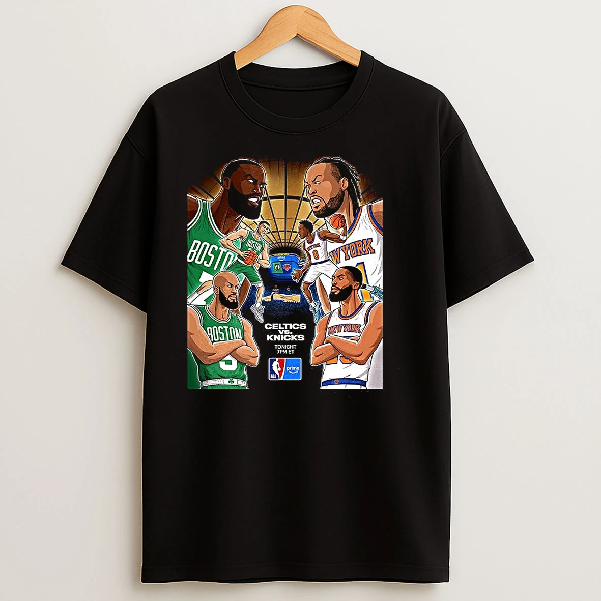 Boston Celtics Vs New York Knicks Nba 2025 Graphic T Shirts