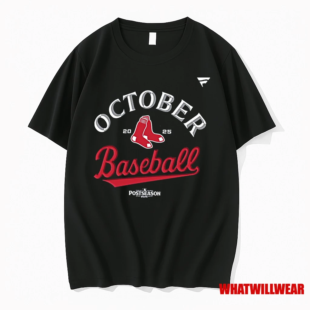Boston Red Sox 2025 Mlb Postseason October Baseball Shirts