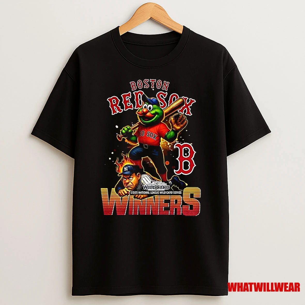 Boston Red Sox Boston Red Sox Stomp New York Yankees Wally The Green Monster Wildcard Shirts