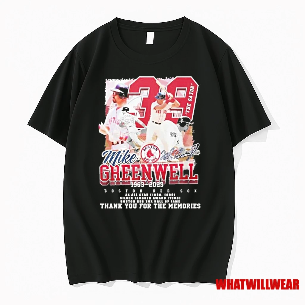 Boston Red Sox Mike Creenweell 1963 2025 Thank You For The Memories Shirts