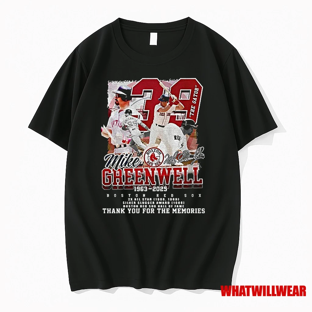 Boston Red Sox Mike Greenwell 1963 2025 Thank You For The Memories Signature Shirts