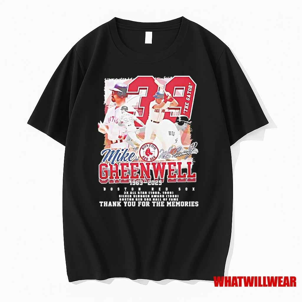 Boston Red Sox Mike Greenwell 1963 2025 Thank You For The Memories Shirts
