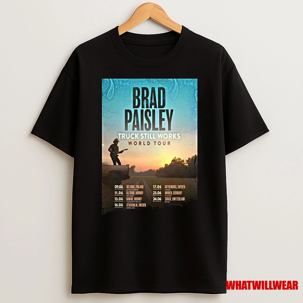 Brad Paisley The Truck Still Works World Tour 2026 Shirts