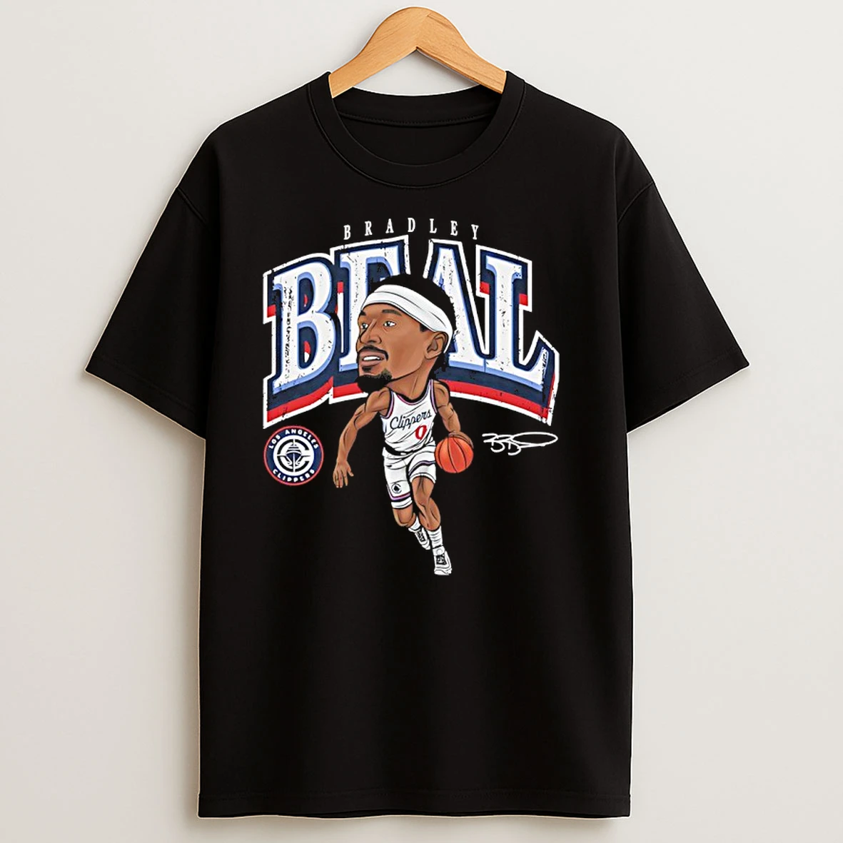 Bradley Beal Los Angeles Clippers Signature Cartoon T Shirts
