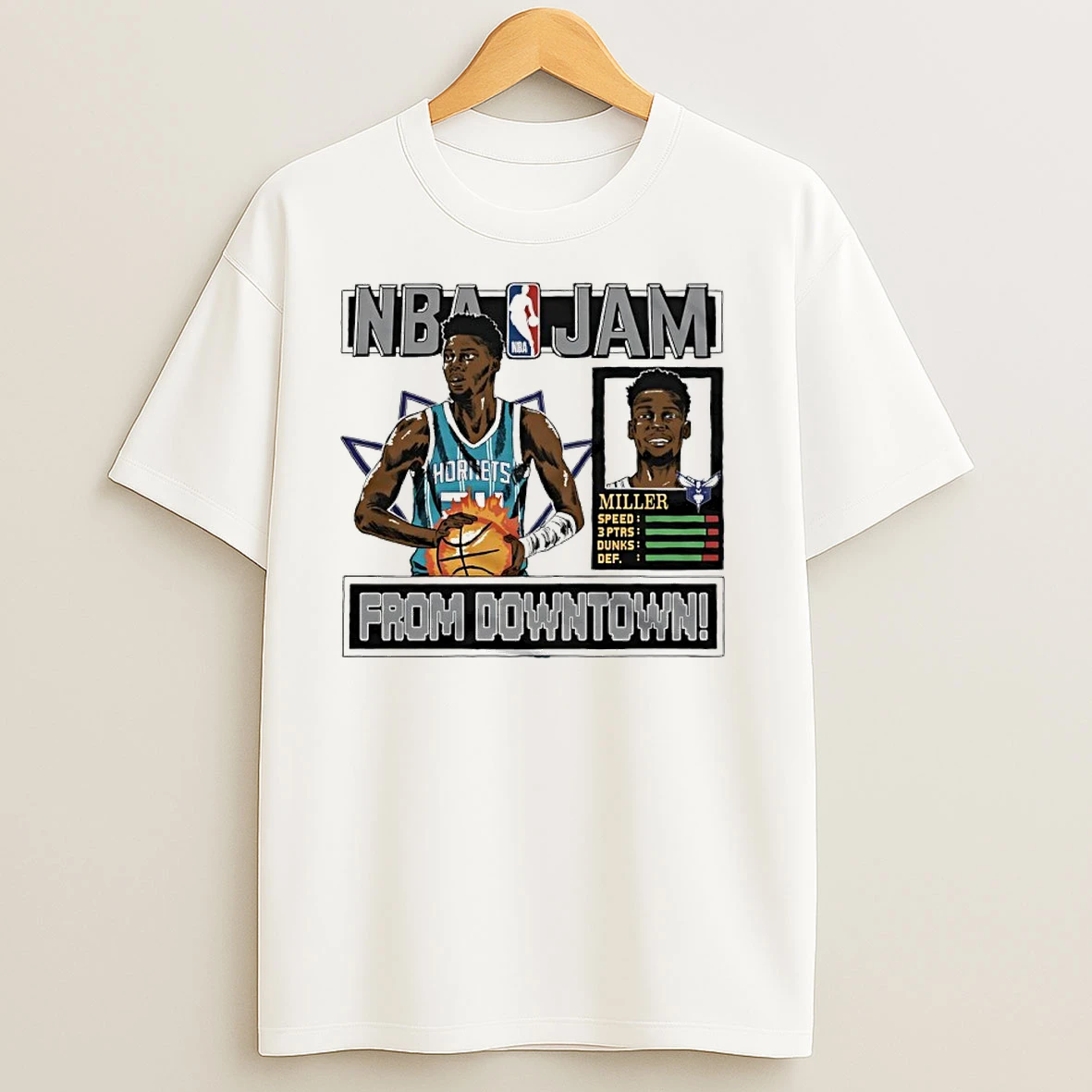 Brandon Miller From Downtown Charlotte Hornets Nba Jam T Shirts