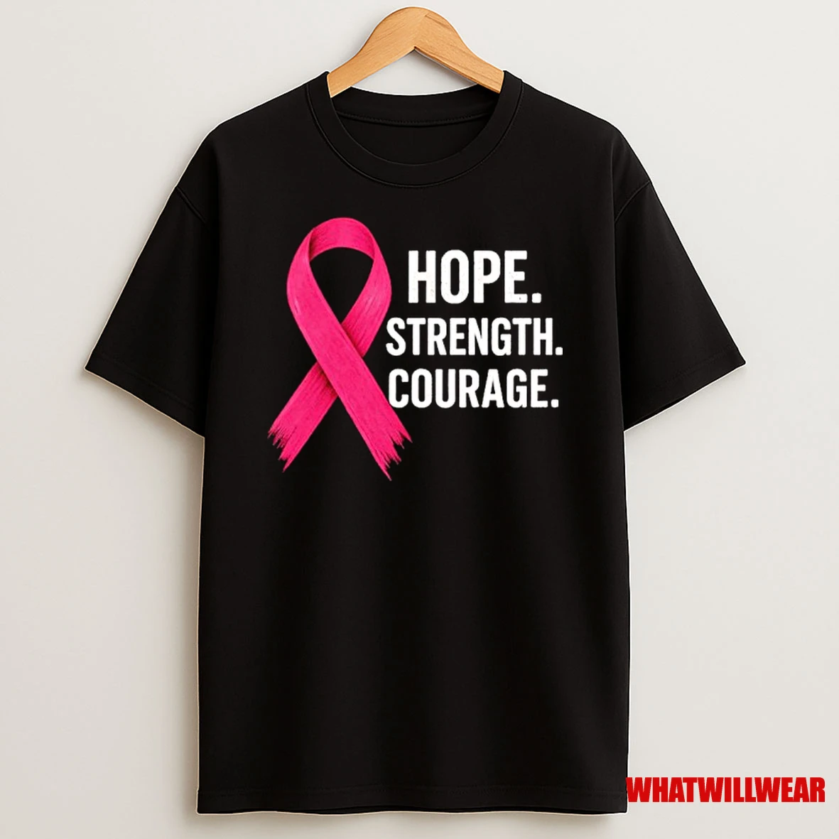 Breast Cancer Hope Strength Courage Shirts
