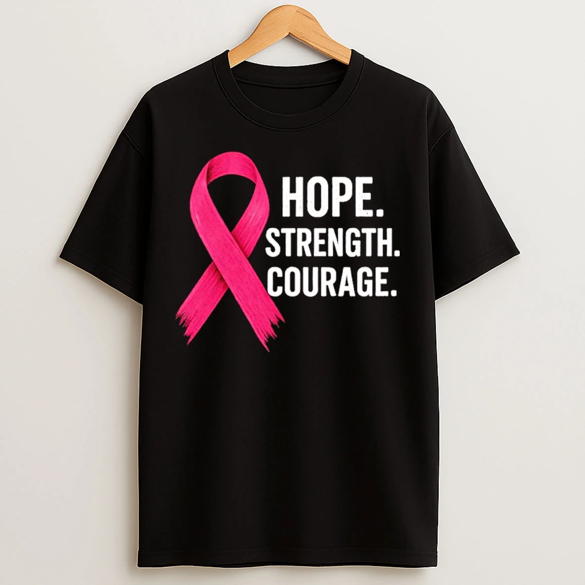 Breast Cancer Hope Strength Courage T Shirts