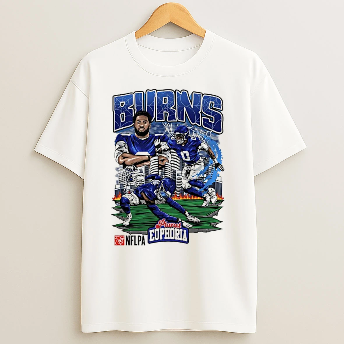 Brian Burns Spider New York Giants Player Graphic T Shirts