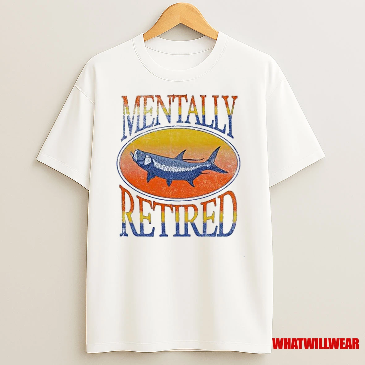 Brian Kelley Mentally Retired Fish Shirts